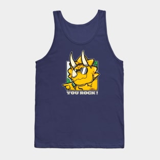 Cool Cheeky Triceratops - You Rock! Tank Top